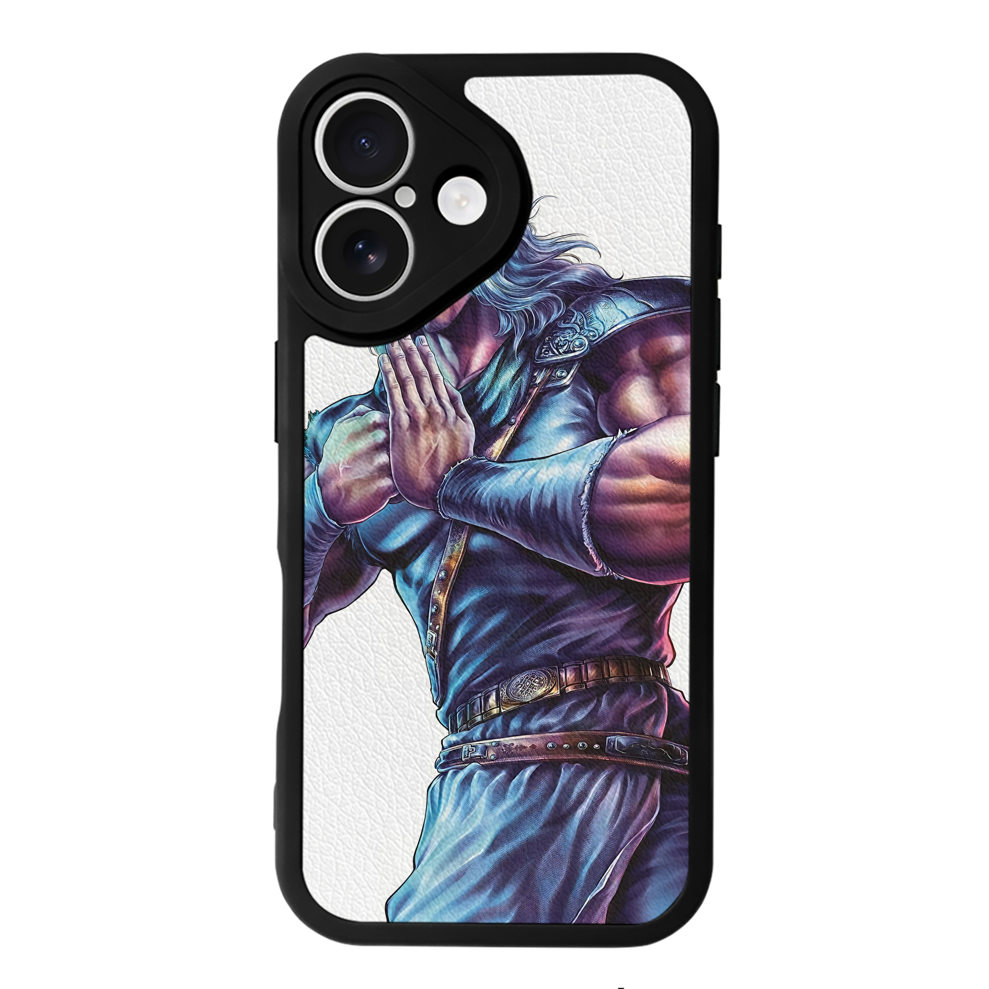 （画像用） 北斗の拳 Fist of the North Star 【iPhone 16シリーズ対応】シリコンスマホケース（レザー調） 材質：シリコン